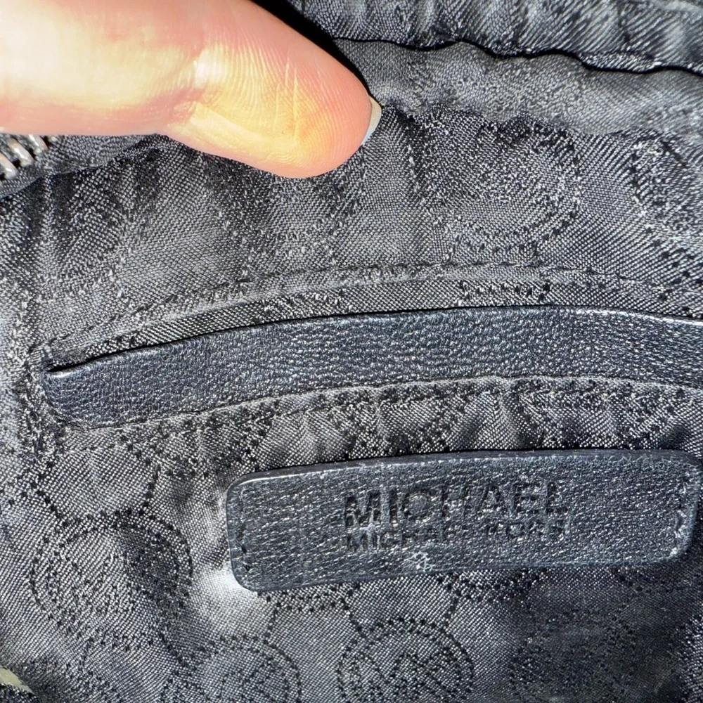 EUC Michael Kors Black Crossbody Bag with Metallic Accents - Picture 6 of 8